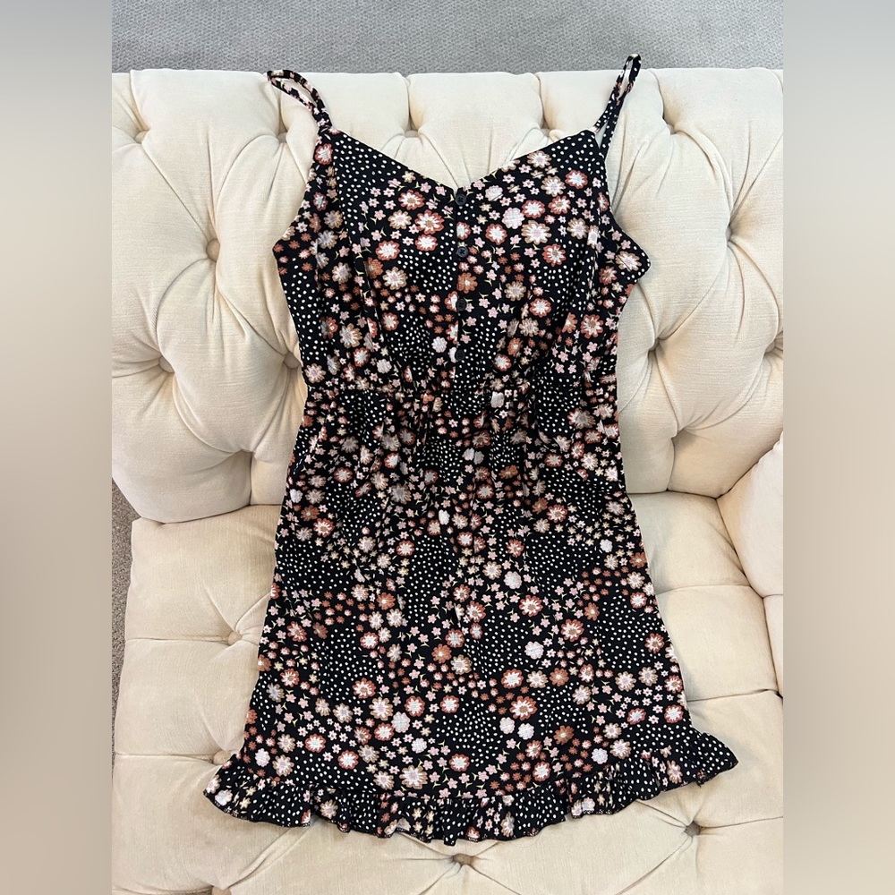 Topshop Floral Print Dress